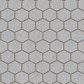 Textures   -   ARCHITECTURE   -   PAVING OUTDOOR   -   Hexagonal  - Concrete paving outdoor hexagonal texture seamless 06031 (seamless)