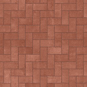 Textures   -   ARCHITECTURE   -   PAVING OUTDOOR   -   Terracotta   -  Herringbone - Cotto paving herringbone outdoor texture seamless 06775