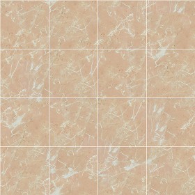Textures   -   ARCHITECTURE   -   TILES INTERIOR   -   Marble tiles   -   Pink  - Pink coral floor marble tile texture seamless 14549 (seamless)