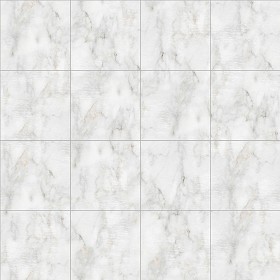 Textures   -   ARCHITECTURE   -   TILES INTERIOR   -   Marble tiles   -  White - Siena marble floor tile texture seamless 14851