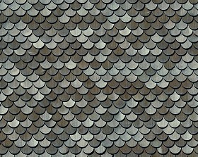Textures   -   ARCHITECTURE   -   ROOFINGS   -  Shingles wood - Wood shingle roof texture seamless 03827