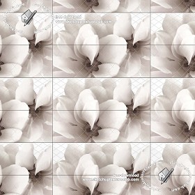 Textures   -   ARCHITECTURE   -   TILES INTERIOR   -   Ornate tiles   -  Floral tiles - Ceramic floral tiles texture seamless 19212