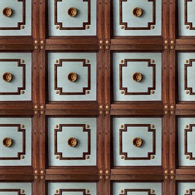 Textures   -   ARCHITECTURE   -   WOOD   -  Wood panels - Old wood ceiling tiles panels texture seamless 04609