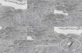 Textures   -   ARCHITECTURE   -   TILES INTERIOR   -   Marble tiles   -   Grey  - Peach blossom carnian gray marble floor tile texture seamless 19113 (seamless)