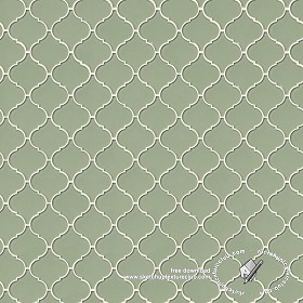 Textures   -   ARCHITECTURE   -   TILES INTERIOR   -   Ornate tiles   -  Geometric patterns - Arabescque mosaic tile texture seamless 18910