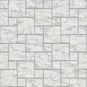 Textures   -   ARCHITECTURE   -   PAVING OUTDOOR   -  Marble - Carrara marble paving outdoor texture seamless 17822