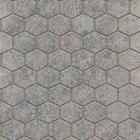 Textures   -   ARCHITECTURE   -   PAVING OUTDOOR   -  Hexagonal - Dirty stone paving outdoor hexagonal texture seamless 06033