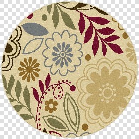 Textures   -   MATERIALS   -   RUGS   -   Round rugs  - Patterned round rug texture 20003