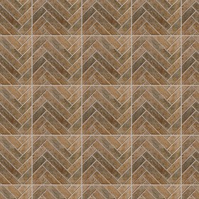 Textures   -   ARCHITECTURE   -   PAVING OUTDOOR   -   Terracotta   -   Herringbone  - Cotto paving herringbone outdoor texture seamless 06778 (seamless)