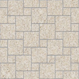 Textures   -   ARCHITECTURE   -   PAVING OUTDOOR   -  Marble - Roman travertine paving outdoor texture seamless 17823