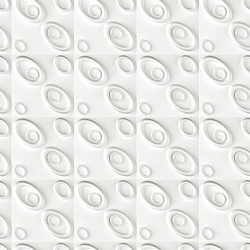 Textures   -   ARCHITECTURE   -   DECORATIVE PANELS   -   3D Wall panels   -   White panels  - White interior 3D wall panel texture seamless 02980 (seamless)