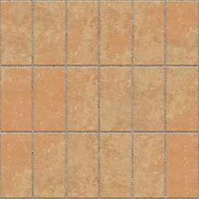 Textures   -   ARCHITECTURE   -   PAVING OUTDOOR   -   Terracotta   -  Blocks regular - Cotto paving outdoor regular blocks texture seamless 06691