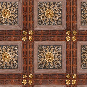 Textures   -   ARCHITECTURE   -   WOOD   -  Wood panels - Old wood ceiling tiles panels texture seamless 04612