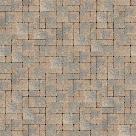 Textures   -   ARCHITECTURE   -   PAVING OUTDOOR   -   Pavers stone   -  Blocks mixed - Pavers stone mixed size texture seamless 06140