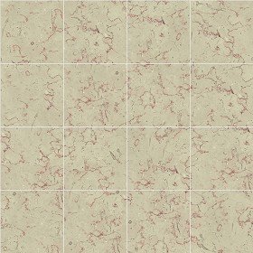 Textures   -   ARCHITECTURE   -   TILES INTERIOR   -   Marble tiles   -   Cream  - Terrasanta marble tile texture seamless 14303 (seamless)