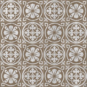 Textures   -   ARCHITECTURE   -   TILES INTERIOR   -   Cement - Encaustic   -   Victorian  - Victorian cement floor tile texture seamless 13707 (seamless)