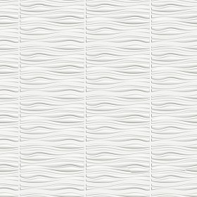 Textures   -   ARCHITECTURE   -   DECORATIVE PANELS   -   3D Wall panels   -  White panels - White interior 3D wall panel texture seamless 02981