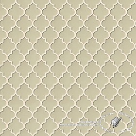Textures   -   ARCHITECTURE   -   TILES INTERIOR   -   Ornate tiles   -  Geometric patterns - Arabescque mosaic tile texture seamless 18914