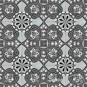 Textures   -   ARCHITECTURE   -   TILES INTERIOR   -   Ornate tiles   -  Mixed patterns - Ceramic ornate tile texture seamless 20283