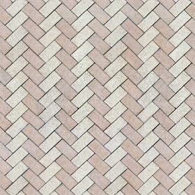 Textures   -   ARCHITECTURE   -   PAVING OUTDOOR   -   Terracotta   -  Herringbone - Cotto paving herringbone outdoor texture seamless 16101