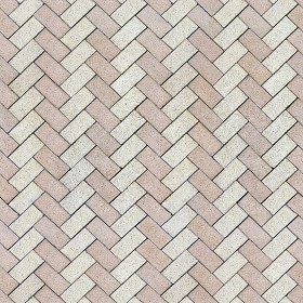 Textures   -   ARCHITECTURE   -   PAVING OUTDOOR   -   Terracotta   -   Herringbone  - Cotto paving herringbone outdoor texture seamless 16101 (seamless)