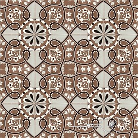 Textures   -   ARCHITECTURE   -   TILES INTERIOR   -   Ornate tiles   -   Mixed patterns  - Ceramic ornate tile texture seamless 20284 (seamless)