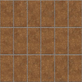 Textures   -   ARCHITECTURE   -   PAVING OUTDOOR   -   Terracotta   -  Blocks regular - Cotto paving outdoor regular blocks texture seamless 06694