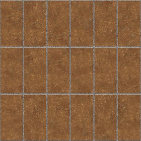 Textures   -   ARCHITECTURE   -   PAVING OUTDOOR   -   Terracotta   -   Blocks regular  - Cotto paving outdoor regular blocks texture seamless 06694 (seamless)