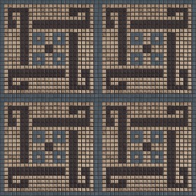 Textures   -   ARCHITECTURE   -   TILES INTERIOR   -   Mosaico   -   Classic format   -  Patterned - Mosaico patterned tiles texture seamless 15082