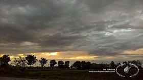 Textures   -   BACKGROUNDS &amp; LANDSCAPES   -  SUNRISES &amp; SUNSETS - Sunrise with countryside background 19243