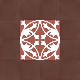 Textures   -   ARCHITECTURE   -   TILES INTERIOR   -   Cement - Encaustic   -  Encaustic - Traditional encaustic cement ornate tile texture seamless 13491