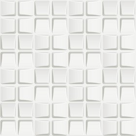 Textures   -   ARCHITECTURE   -   DECORATIVE PANELS   -   3D Wall panels   -  White panels - White interior 3D wall panel texture seamless 02984