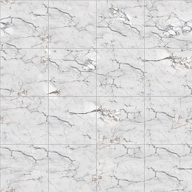 Textures   -   ARCHITECTURE   -   TILES INTERIOR   -   Marble tiles   -  White - Calacatta white marble floor tile texture seamless 14859