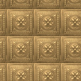 Textures   -   MATERIALS   -   METALS   -  Panels - Gold metal panel texture seamless 10448