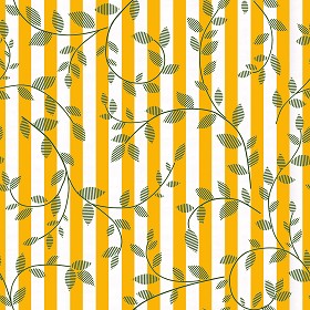 Textures   -   MATERIALS   -   WALLPAPER   -   Striped   -   Yellow  - Green leaves yellow striped wallpaper texture seamless 12011 (seamless)