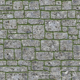 Textures   -   ARCHITECTURE   -   PAVING OUTDOOR   -  Parks Paving - Park damaged paving stone texture seamless 18812