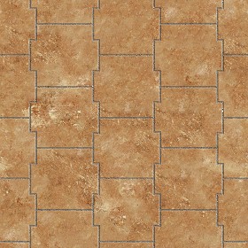 Textures   -   ARCHITECTURE   -   PAVING OUTDOOR   -   Terracotta   -  Blocks mixed - Paving cotto mixed size texture seamless 06624