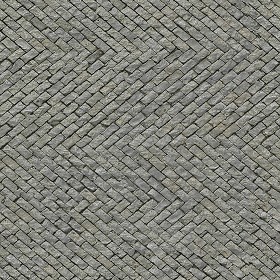 Textures   -   ARCHITECTURE   -   PAVING OUTDOOR   -   Pavers stone   -  Herringbone - Stone paving herringbone outdoor texture seamless 06565