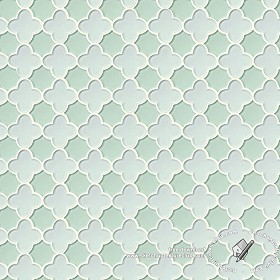 Textures   -   ARCHITECTURE   -   TILES INTERIOR   -   Ornate tiles   -  Geometric patterns - Arabescque mosaic tile texture seamless 18917