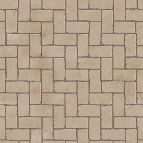Textures   -   ARCHITECTURE   -   PAVING OUTDOOR   -   Concrete   -   Herringbone  - Concrete paving herringbone outdoor texture seamless 05848 (seamless)