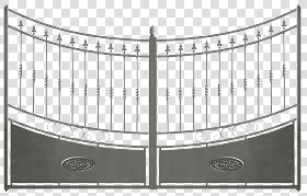 Textures   -   ARCHITECTURE   -   BUILDINGS   -   Gates  - Cut out silver entrance gate texture 18624