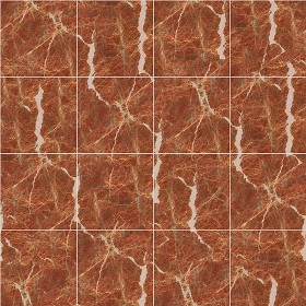 Textures   -   ARCHITECTURE   -   TILES INTERIOR   -   Marble tiles   -  Red - Damascus red marble floor tile texture seamless 14641