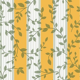 Textures   -   MATERIALS   -   WALLPAPER   -   Striped   -   Yellow  - Green leaves yellow striped wallpaper texture seamless 12012 (seamless)