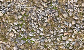 Textures   -   ARCHITECTURE   -   ROADS   -   Paving streets   -   Rounded cobble  - Rounded cobblestone with dry grass texture seamless 19349 (seamless)