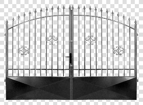 Textures   -   ARCHITECTURE   -   BUILDINGS   -   Gates  - Cut out iron entrance gate texture 18625