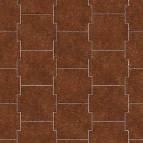 Textures   -   ARCHITECTURE   -   PAVING OUTDOOR   -   Terracotta   -  Blocks mixed - Paving cotto mixed size texture seamless 06626