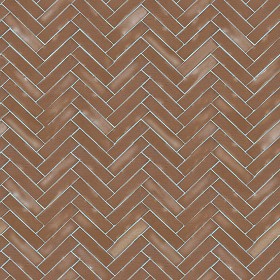 Textures   -   ARCHITECTURE   -   TILES INTERIOR   -  Terracotta tiles - Terracotta herringbone tile texture seamless 16068