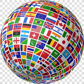 Textures   -   ARCHITECTURE   -   DECORATIVE PANELS   -   World maps   -  Various maps - World whit flags 17115