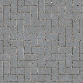 Textures   -   ARCHITECTURE   -   PAVING OUTDOOR   -   Concrete   -  Herringbone - Concrete paving herringbone outdoor texture seamless 05850