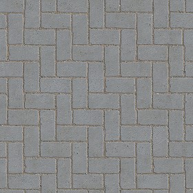 Textures   -   ARCHITECTURE   -   PAVING OUTDOOR   -   Concrete   -   Herringbone  - Concrete paving herringbone outdoor texture seamless 05850 (seamless)